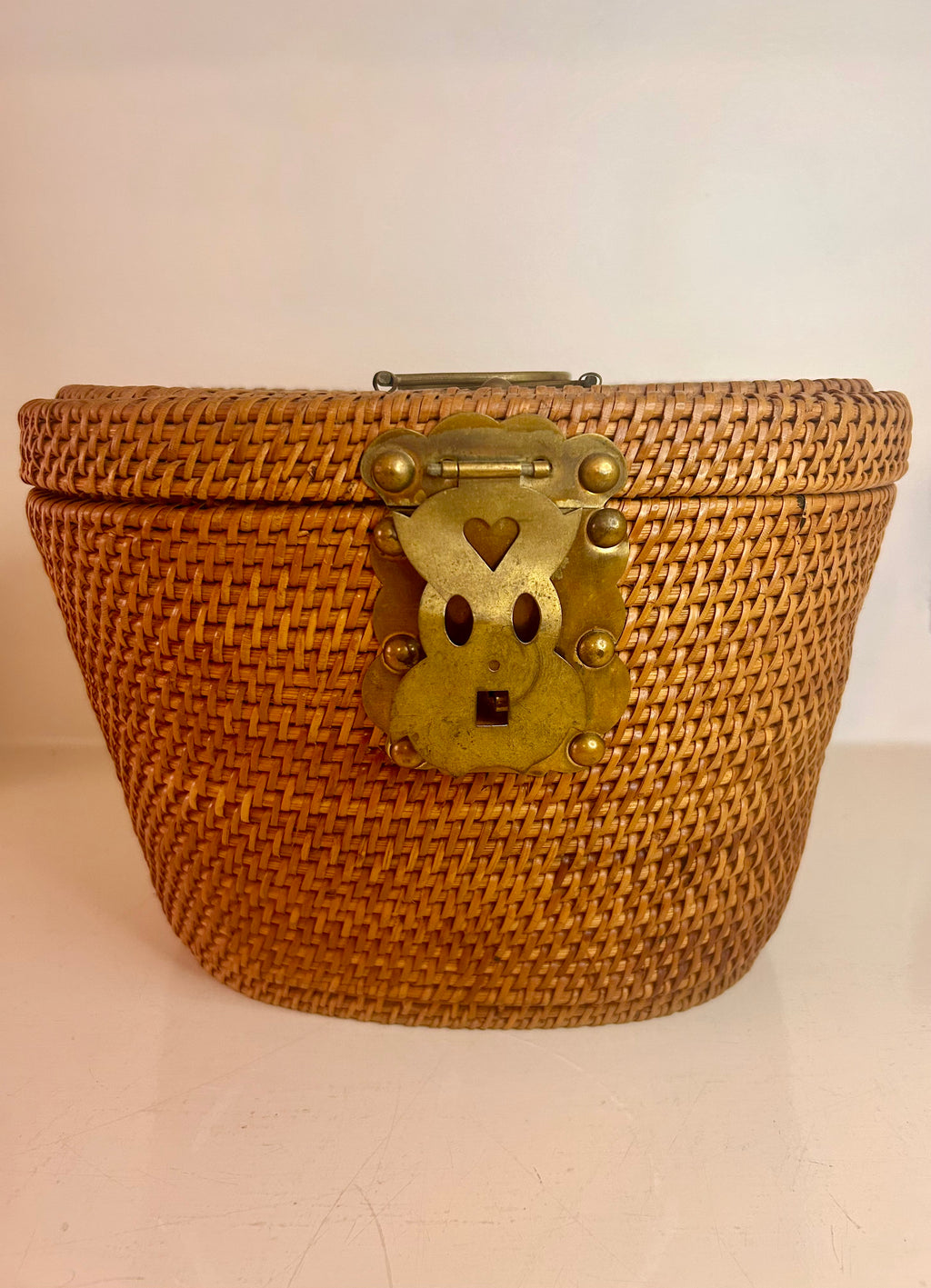 Vintage Chinese Wicker Basket
