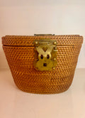 Vintage Chinese Wicker Basket