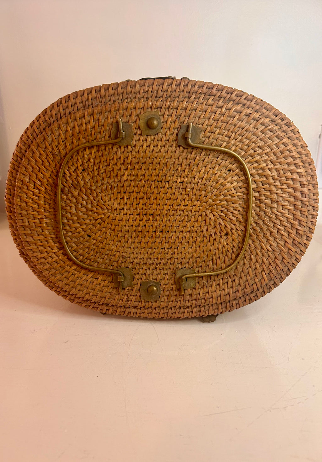 Vintage Chinese Wicker Basket