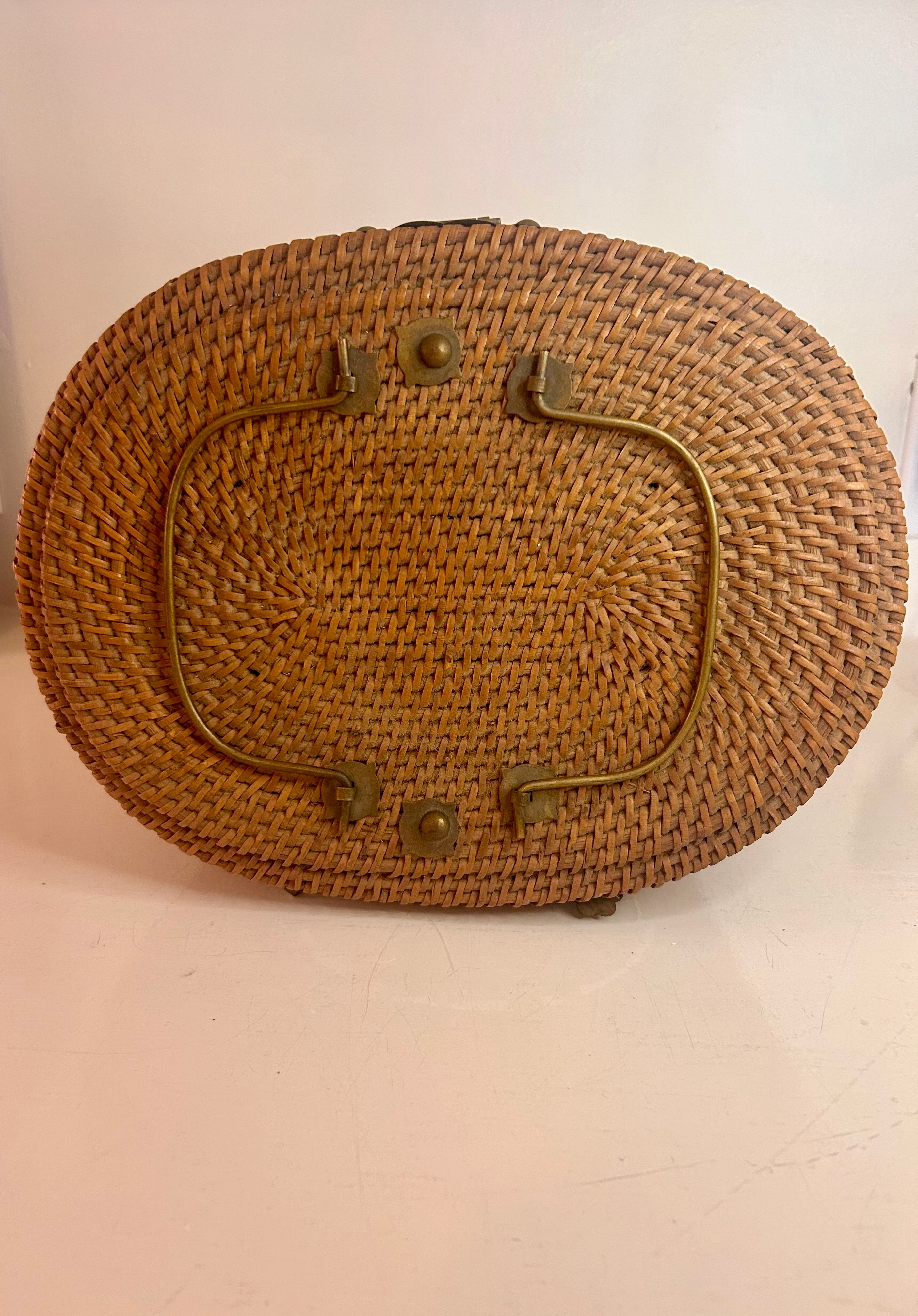 Vintage Chinese Wicker Basket
