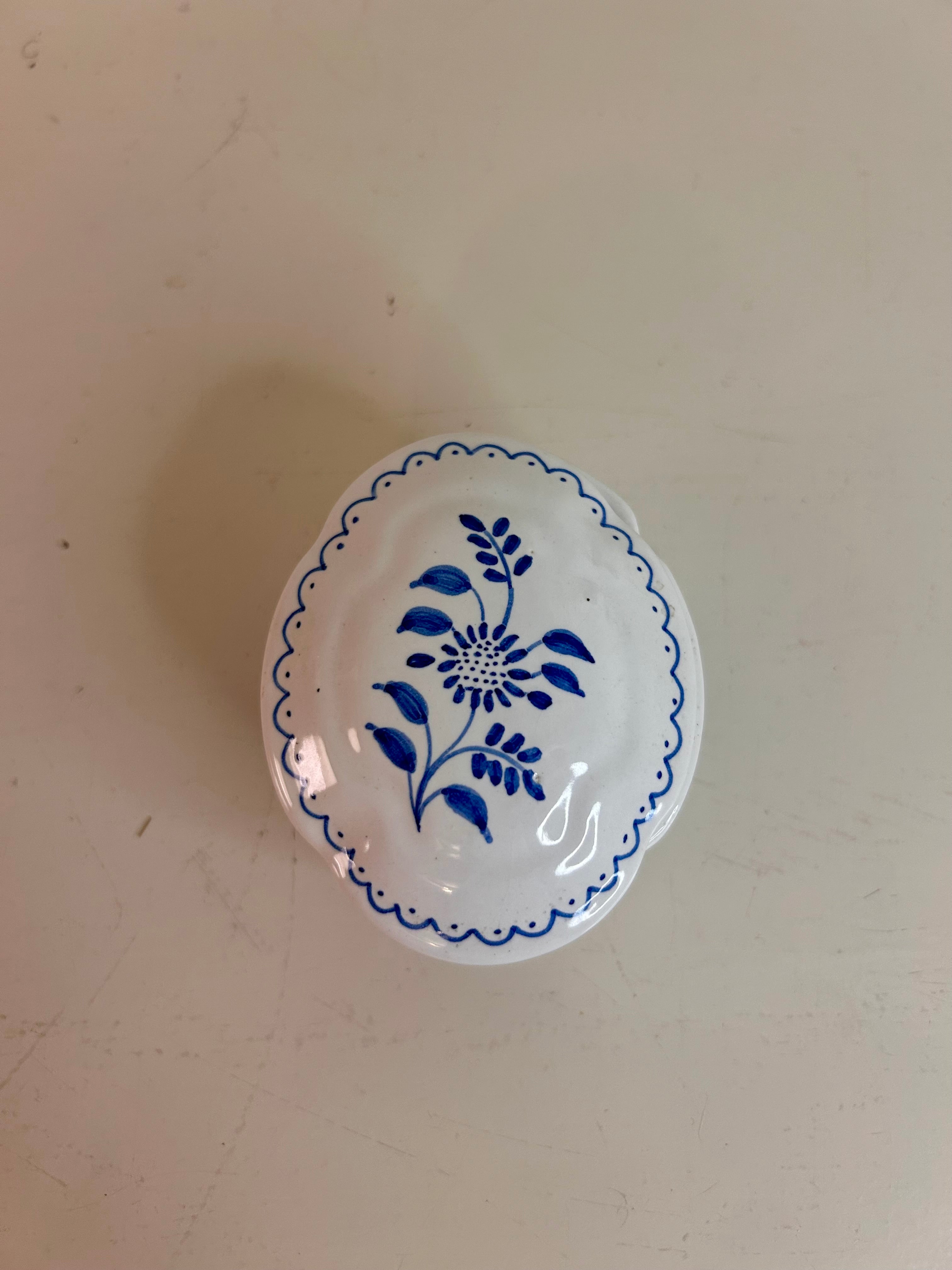 Vintage Figa's Spanish Pottery Hand Painted Trinket Box
