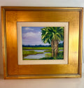 Framed Low country Marsh Landscape by Laura Cody
