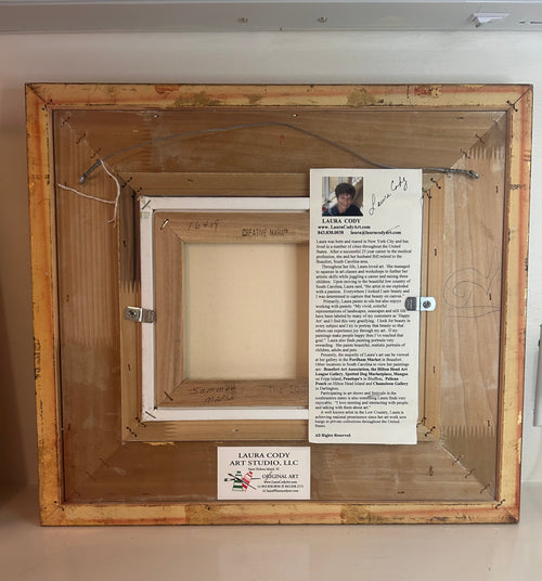 Framed Low country Marsh Landscape by Laura Cody